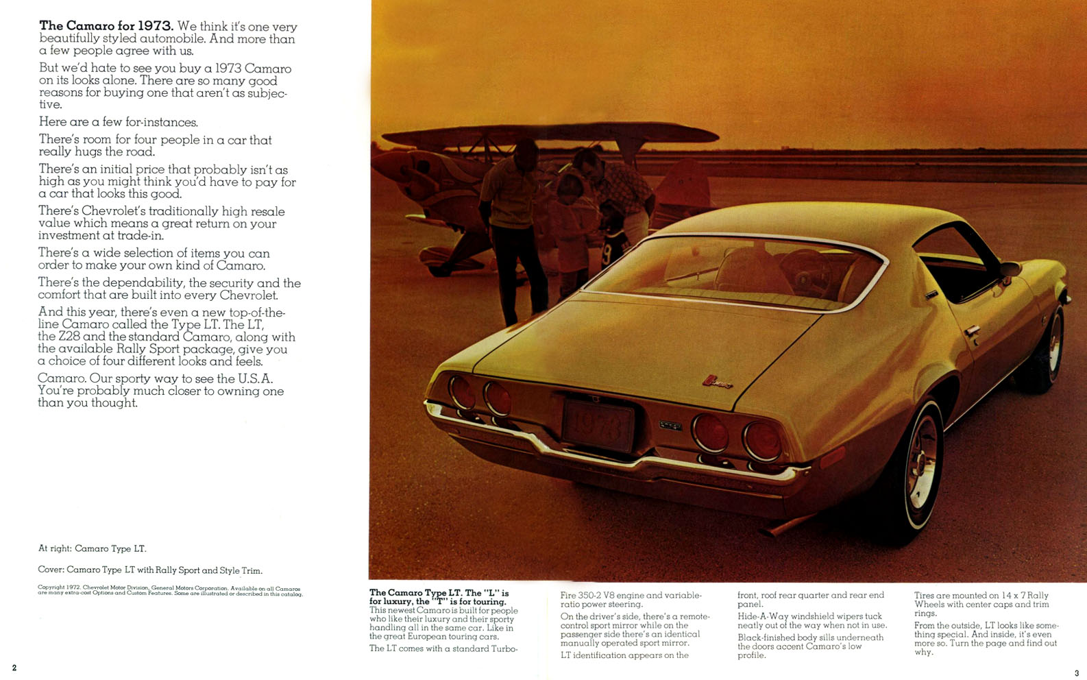 1973 Chev Camaro Brochure Page 6